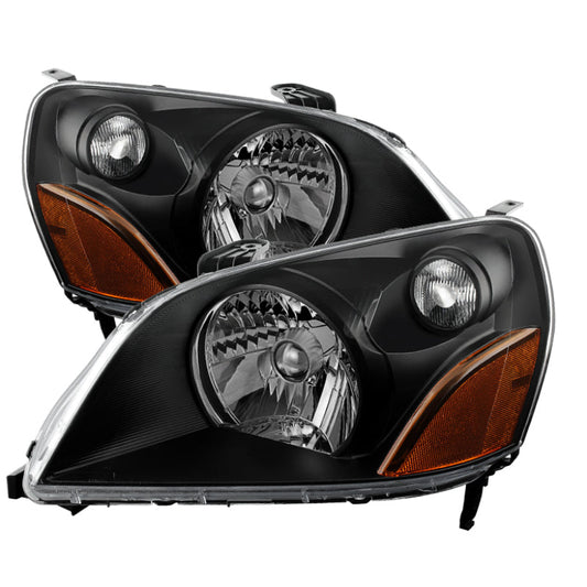 Spyder Xtune Honda Pilot 03-05 Crystal Headlights Black Hd-Jh-HPIL03-Am-Bk 9023699