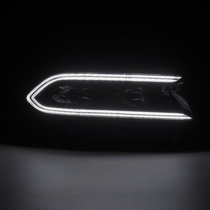AlphaRex 15-23 Dodge Charger LUXX LED Proj Headlights Alpha-Black w/Actv Light & Seq.Sig / SB DRL 880579 *Discontinued