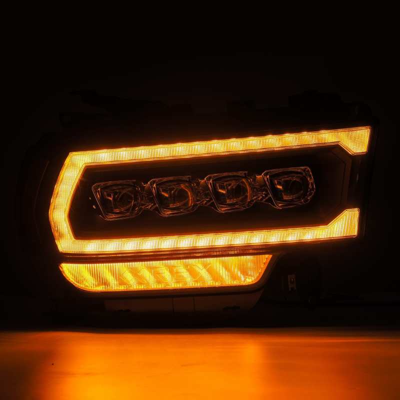 AlphaRex 19-21 Ram 2500 NOVA LED Proj Headlights Plank Style Black w/Activ Light/Seq