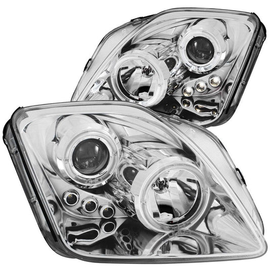Anzo 1997-2001 Honda Prelude Projector Headlights w/ Halo Chrome w/ LED
