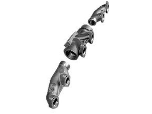 ATS Diesel Pulse Flow Exhaust Manifold 3-Piece 1994- Early 98 Dodge 5.9L 12-Valve