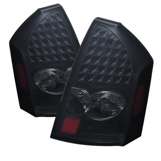 SPYDER Xtune Chrysler 300C 05-07 LED Tail Lights Black Smoke ALT-JH-C305-LED-BSM 9027529