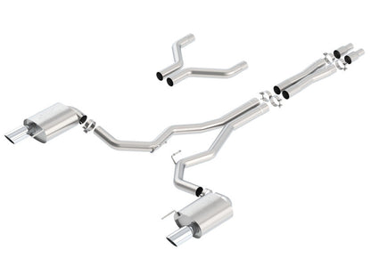 Borla Atak Cat-Back 15-17 Ford Mustang GT 5.0L V8 MT/AT 3in pipe 4in tip 140630
