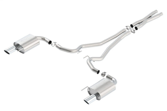 Borla Atak S Cat-Back 15-17 Ford Mustang GT 5.0L V8 MT/AT 2.5in pipe 4in tip 140591