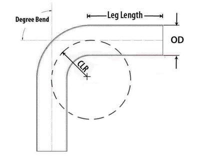 HPS Performance Products HPS 2-3/4" OD 135 Degree Bend 6061 Aluminum Elbow Pipe — 0GYB4