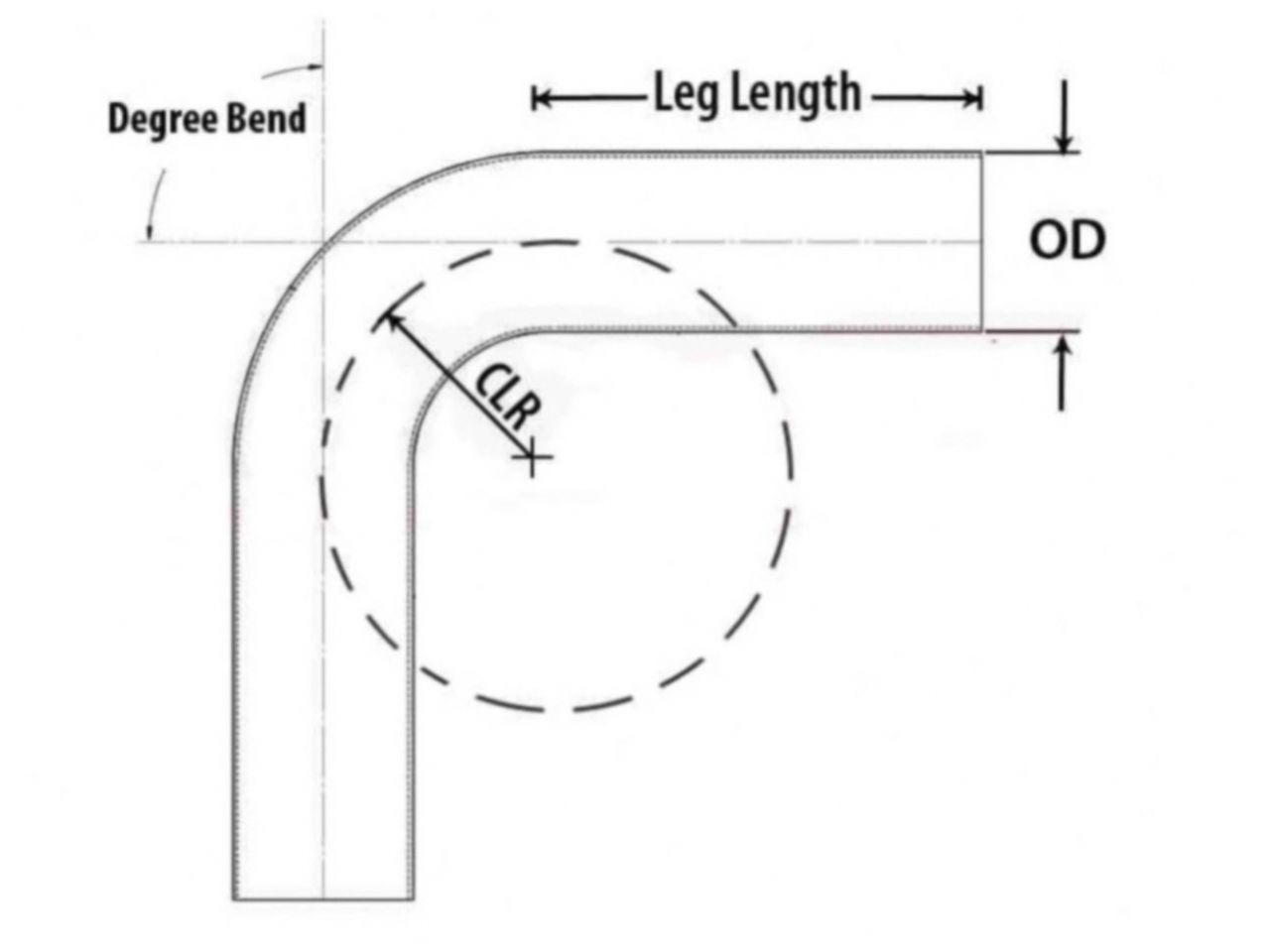 HPS Performance Products HPS 1-3/8" OD 60 Degree Bend 6061 Aluminum Elbow Pipe — 0K15Q