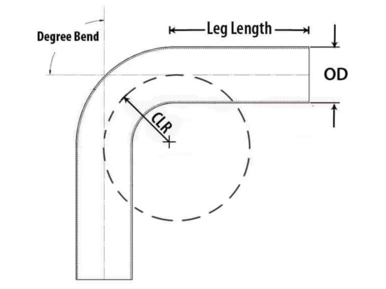 HPS Performance Products HPS 2" OD 70 Degree Bend 6061 Aluminum Elbow Pipe Tubing — 0K15W