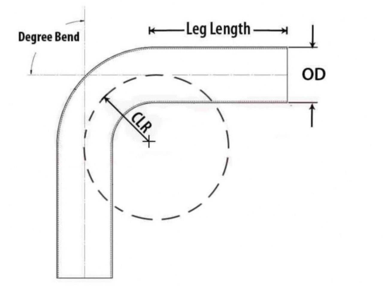 HPS Performance Products HPS 4" OD 70 Degree Bend 6061 Aluminum Elbow Pipe Tubing — 0GY9J