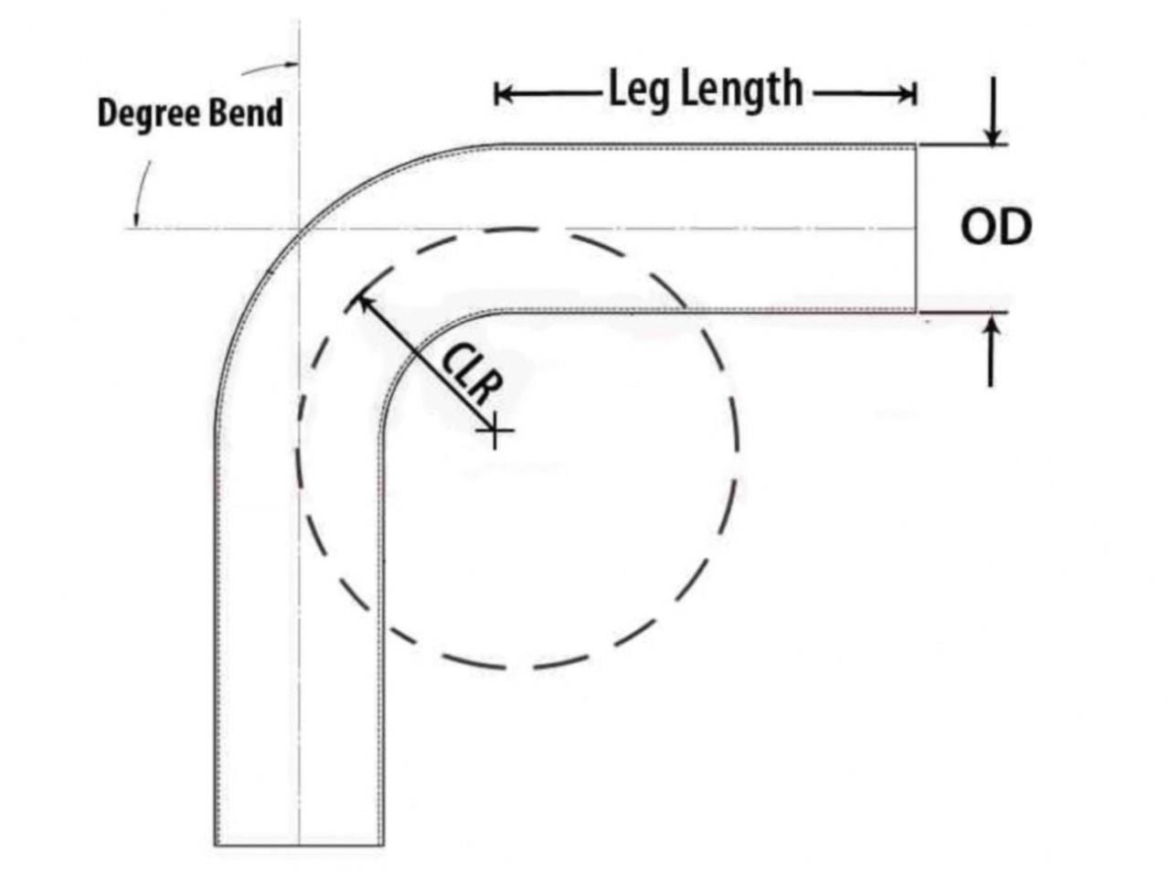 HPS Performance Products HPS 2-3/4" OD 100 Degree Bend 6061 Aluminum Elbow Pipe — 0GY9R