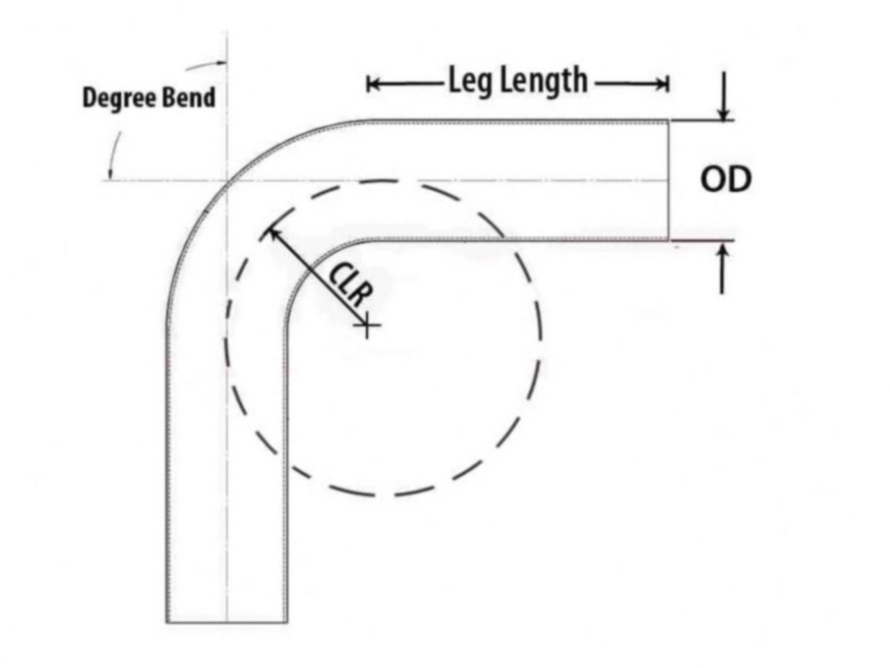 HPS Performance Products HPS 2" OD 100 Degree Bend 6061 Aluminum Elbow Pipe — 0K165