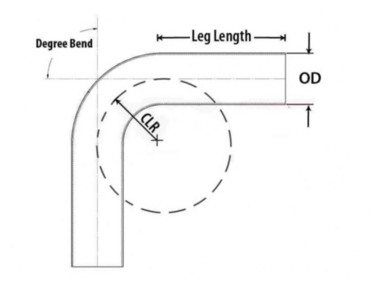 HPS Performance Products HPS 3-1/2" OD 15 Degree Bend 6061 Aluminum Elbow Pipe Tubing 16