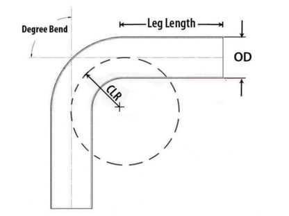 HPS Performance Products HPS 2-1/2" OD 35 Degree Bend 6061 Aluminum Elbow Pipe Tubing 16