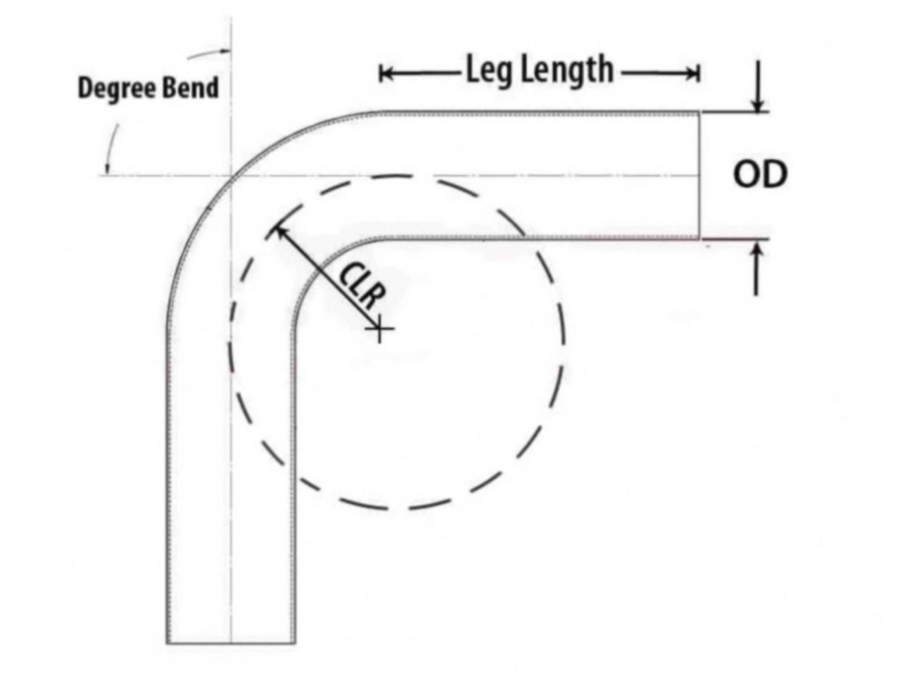 HPS Performance Products HPS 2-1/4" OD 135 Degree Bend 6061 Aluminum Elbow Pipe — 0K16P