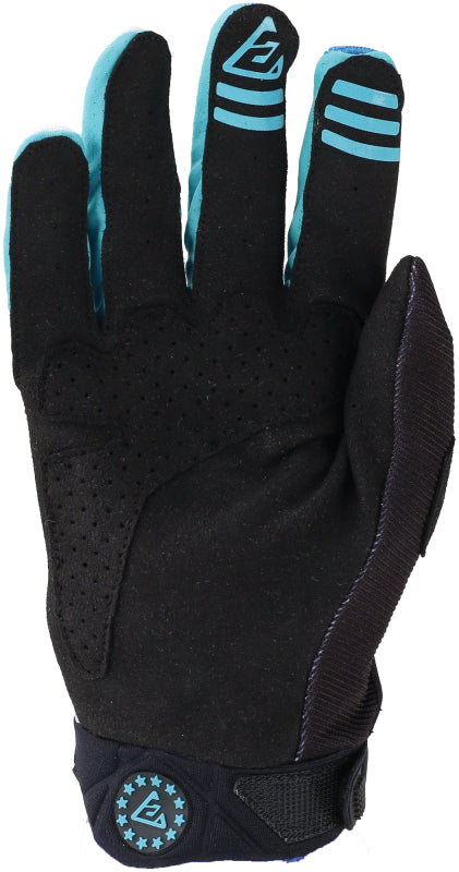 Answer 24 Peak Flo Gloves Black/Blue/White - Medium 442790