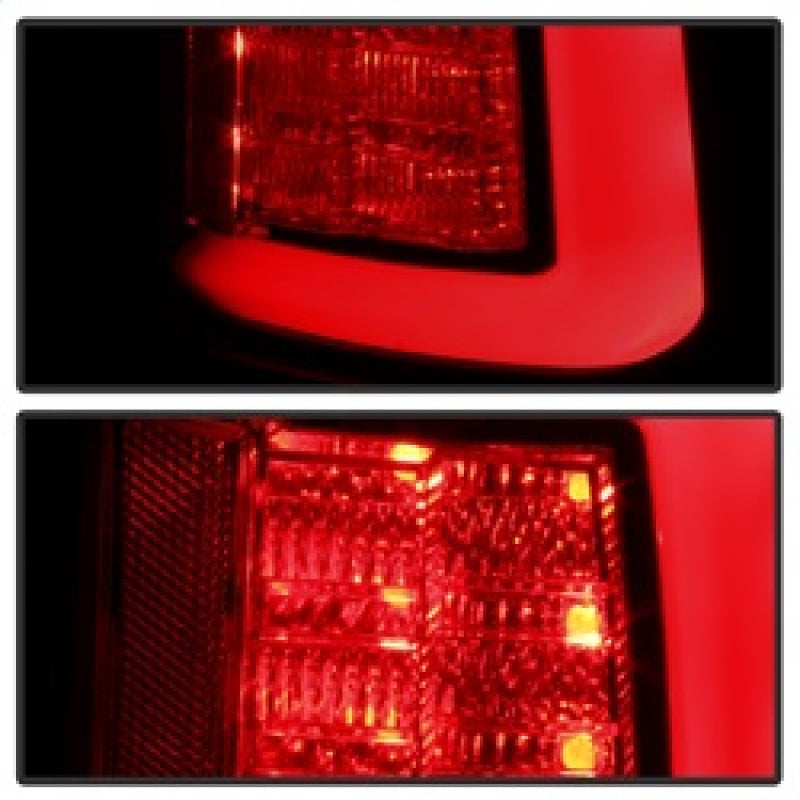 Spyder 09-16 Dodge Ram 1500 Light Bar LED Tail Lights - Black Smoke