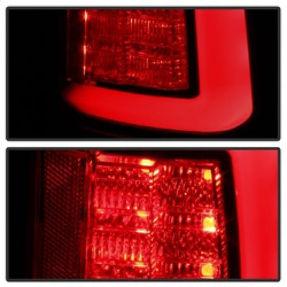 Spyder 09-16 Dodge Ram 1500 Light Bar LED Tail Lights - Black Smoke
