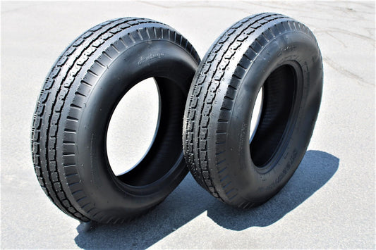 Antego ST225/75D15 Bias Trailer Tires, 8 Ply Load Range D by Antego Tire & Wheels (Set of