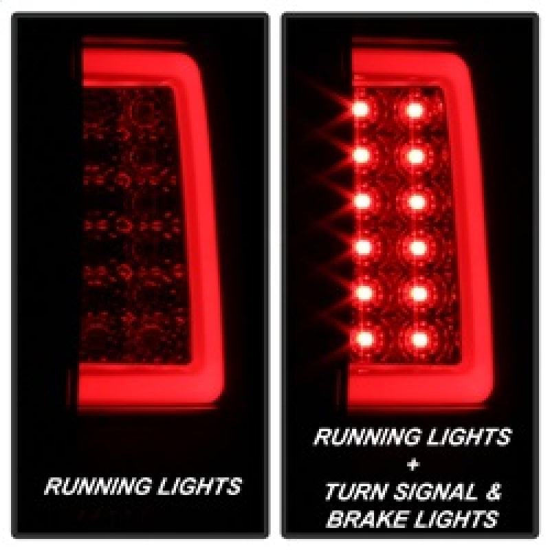 Spyder 07-13 Silverado (Will Not Work w/2010 921 Bulb)V3 Tail Lights Blk Smk