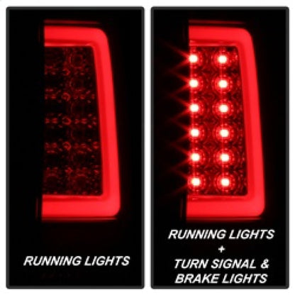 Spyder 07-13 Silverado (Will Not Work w/2010 921 Bulb)V3 Tail Lights Blk Smk