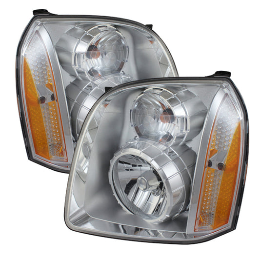 SPYDER Xtune GMC Yukon Denali 07-14/Yukon Xl Denali 07-14 10-14 Crystal Headlights Chrome HD-JH-GYD07-AM-C 9023217