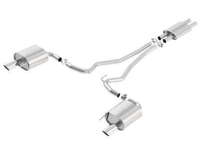 Borla Cat Back 15-17 Ford Mustang 3.7L V6 MT/AT 2.25in Pipe 4in Single Round Rolled Tips 140587