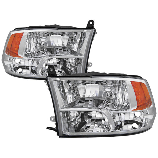 SPYDER xTune Dodge Ram 1500 09-17 (Non-LED) OEM Style Headlights - OEM Chrome HD-JH-DR09-QU-C 9040184
