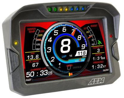 AEM Electronics Digital Dash, CD-7LG, Carbon Housing, Data Logging, GPS, CAN Bus, Kit