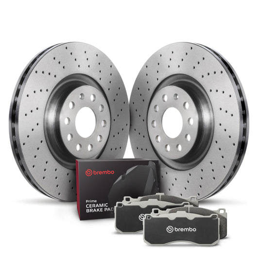 Brembo OE 09-11 Audi Q5 Front Disc Brake Kit KTX0152