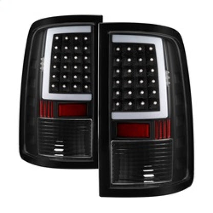 Spyder xTune 13-18 Dodge Ram 1500 LED Tail Lights - Black (Alt-On-DRAM13V2-Lbled-Bk)