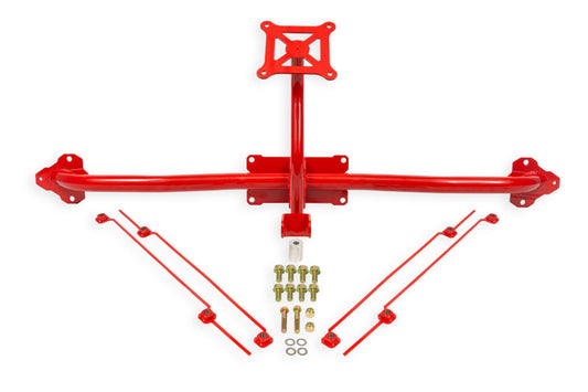 BMR Suspension BMR 14-19 Chevrolet Corvette C7 Bolt-On Parachute Mount - Red PM570R
