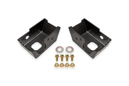 BMR Suspension BMR 21-24 Ford Bronco Rear Shock Mount Skid Plates - Black Hammertone SG1860H