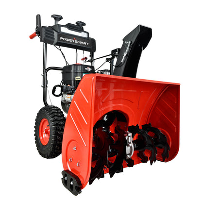 PowerSmart 26" 208cc Two Stage Self-Propelled Gas Snow Blower w/ Electric Start