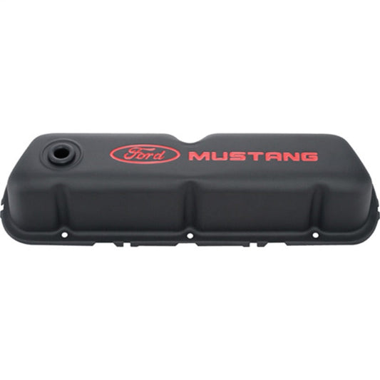 Ford Racing Ford Mustang Logo Black Crinkle Valve Cover 302-101