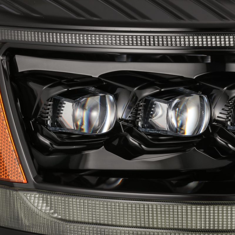 AlphaRex 06-08 Ram 1500HD NOVA LED Proj Headlights Plnk Style Alpha Blk w/Seq