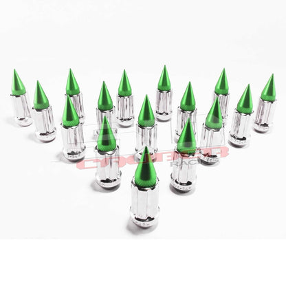 12 x 1.25 mm Chrome Spiked Lug Nuts - 16 Pack