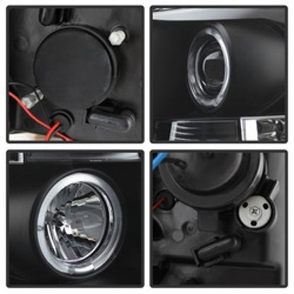 Spyder Chevy Silverado 1500 07-13 Projector Headlights LED Halo LED Blk Pro-Yd-CS07-Hl-Bk