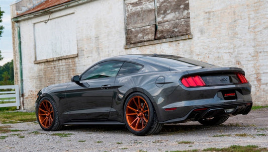 Corsa Performance 2015 Ford Mustang GT 5.0 3in Axle Back Exhaust Black Dual Tips