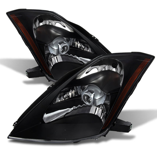 SPYDER Xtune Nissan 350Z 03-05 Crystal Headlights Xenon/Hid Model Only Black HD-JH-N350Z-HID-BK 9023989