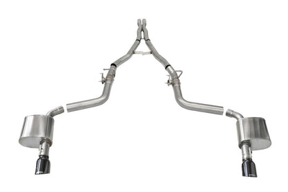 Corsa 15-21 Charger SRT/Hellcat/Redeye 2.75in Valved Catback DRE w/ Single 4.5in Blk PVD