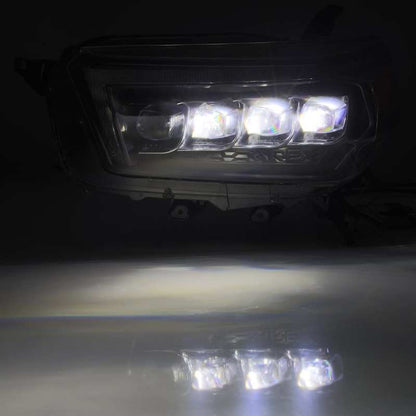 AlphaRex 10-13 Toyota 4Runner NOVA LED Projector Headlights Plank Style Black w/Seq
