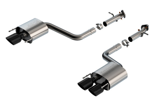 Borla 15-24 Lexus RC F Axle-Back Exhaust System S-Type - Black Chrome 11981BC