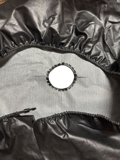 Covercraft Heavy Duty Spare Tire Cover w/ Back Up Camera Opening - XXLG ST1105BK