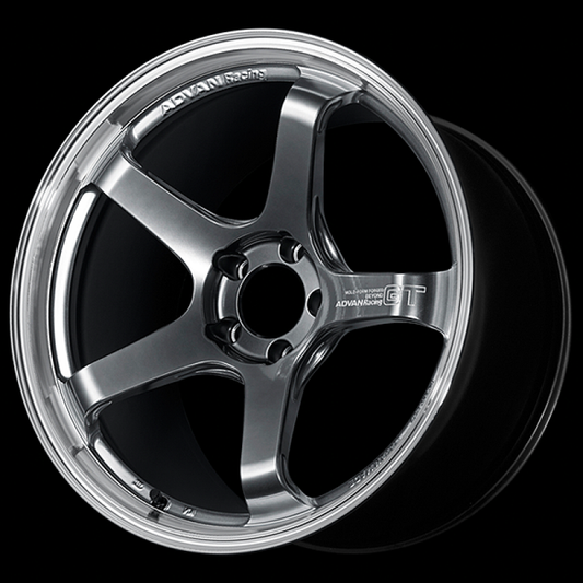 Advan GT Beyond 18X10.5 / +24 Offset / 5x114.3 BC / +24mm Bore / Machining and Hyper Platinum Black YAQB8L24EMPB