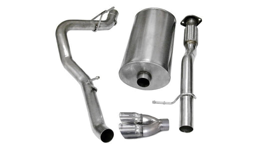 Corsa Performance 07-08 Chevrolet Suburban 1500 5.3L V8 Polished Sport Cat-Back Exhaust