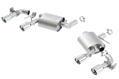 Borla 16 Chevy Camaro SS 6.2L w/ Dual NPP Atak Quad RD RL Tips Dual Exit Rear Section