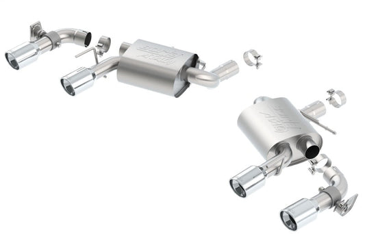 Borla 16 Chevy Camaro SS 6.2L w/ Dual NPP Atak Quad RD RL Tips Dual Exit Rear Section