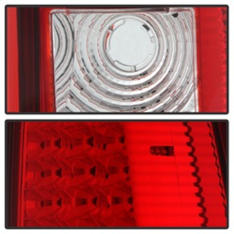 Spyder Xtune Chevy Silverado 1500/2500/3500 03-06 LED Tail Lights Red Clear