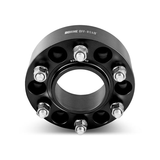 Borne Off-Road Wheel Spacers - 6x139.7 - 93.1 - 35mm - M12 - Black BNWS-001-350BK