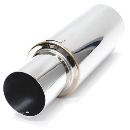 BLOX Racing 63.5mm N1 304 SS Universal Exhaust Muffler w/ Straight Tip Bxex-00109