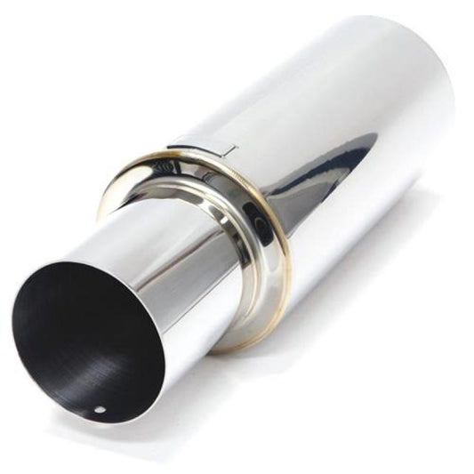 BLOX Racing 63.5mm N1 304 SS Universal Exhaust Muffler w/ Straight Tip Bxex-00109